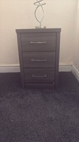 Nightstand Bedside Grey