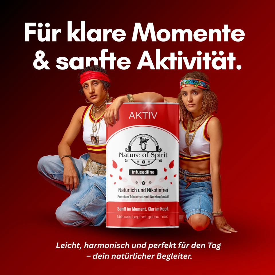 Nature of Spirit - Aktiv 4 % Hanf – 25 g – Natürlicher Hanf Tabakersatz - BIO - - Bild 2 von 4