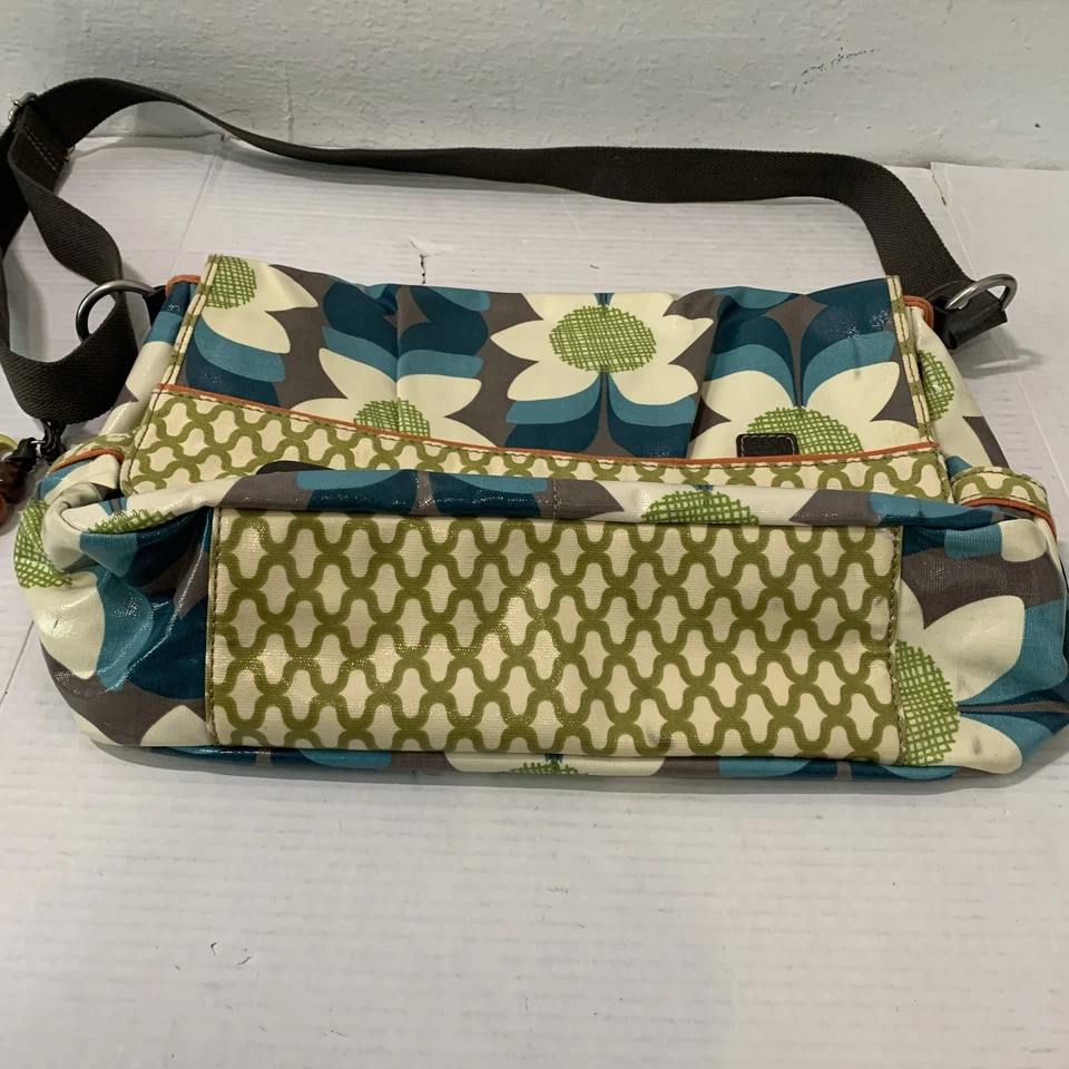 Mochila De Colección Llave Fósil por Bolso Mensajero Floral Círculo Recubierto Lona Y2K Años 90 Foto 3 de 4