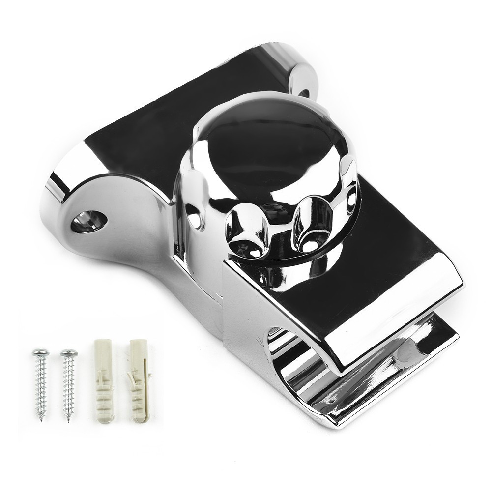 Shower Head Holder ABS ABS Rubber Adjustable Bracket Chrome Head Holder