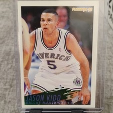 Fleer 1994-95 Rookie Jason Kidd #268 Dallas Mavericks Basketball Card