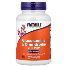 Now Foods Glucosamine  Chondroitin with MSM 90 Capsules GMP Quality Assured