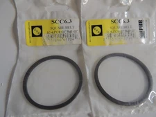2 New PRB SCC6.3 Square Cut Belts for VCR Cassette CD/DVD Drive