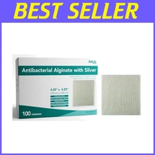 Areza Silver Calcium Alginate Wound Dressing Pads - 100 Pack