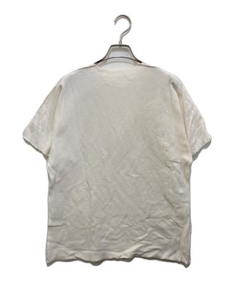 A-POC ABLE ISSEY MIYAKE Knit T-shirt AT41KK433 Size: 1 White Men