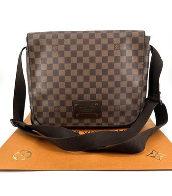 Louis Vuitton Messenger Bag Modell Brooklyn Canvas Damier Ebenholz