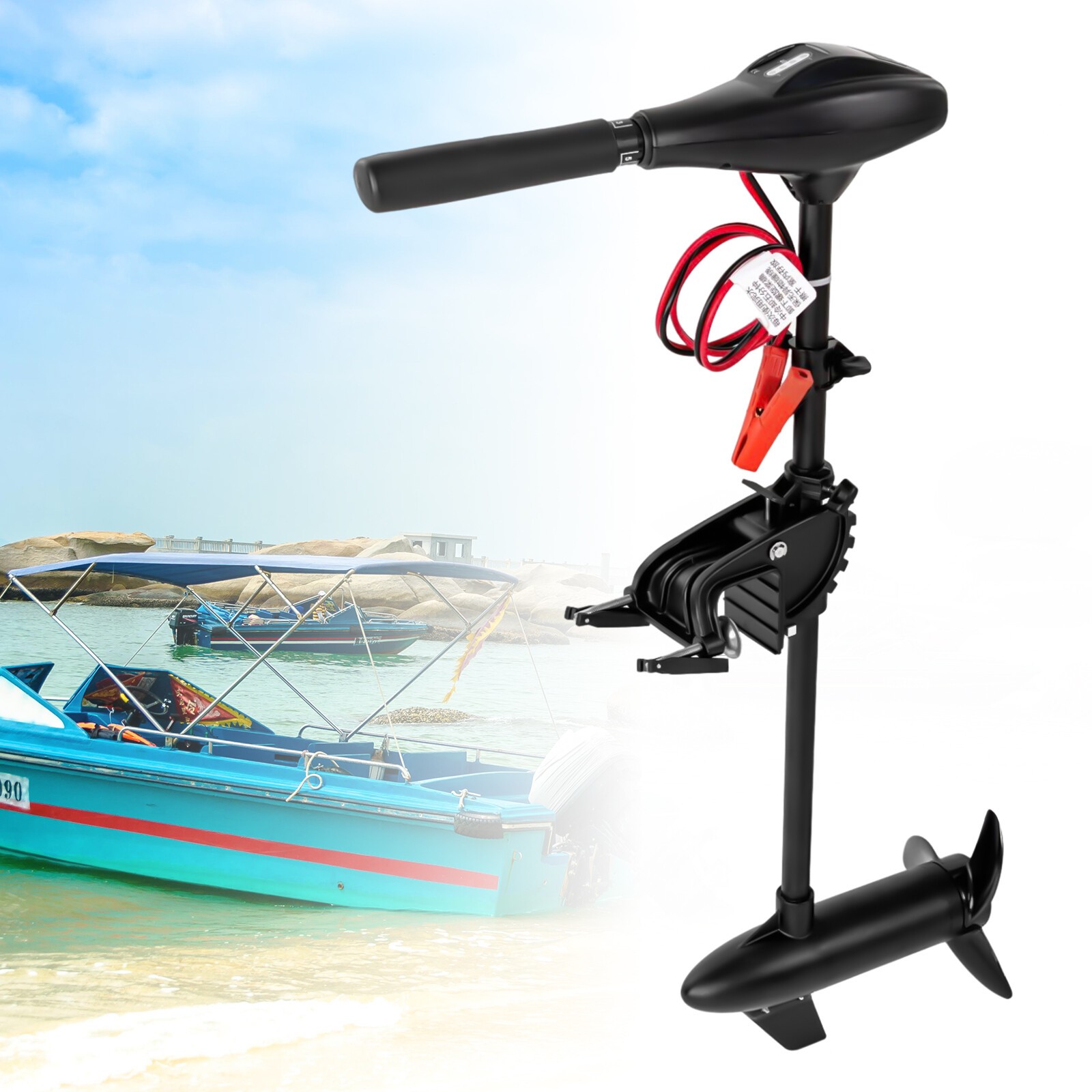 12V Electric Outboard Trolling Motor for Fishing Boat & Kaya