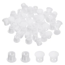 Plastic Hole Plugs, 99 Pcs 1/5"(5mm) Round Plastic Hole Caps, White