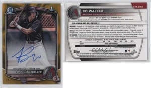 2025 Bowman Chrome Prospect Gold Lava Refractor /50 Bo Walker #CPA-BWA Auto