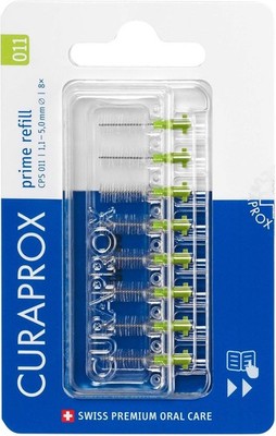 Curaprox Interdentalbürsten-Nachfüllpackungen CPS 011 Prime - ISO Größe 3, Grü