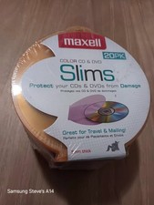 Maxell 190073 cd-355 cd/DVD Slim Replacement Cases 20 Pack Assorted Colors by