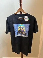 Respect My Authority Cartman - South Park - LG T Shirt (New)