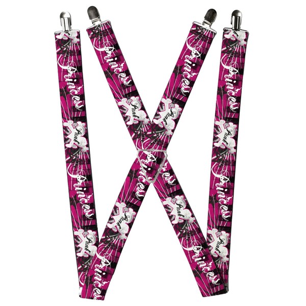 Buckle-Down Unisex Adult Suspenders 1.5-Inch Wide Regular Pink (Us Import)-image