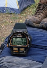 Vintage Timex Ironman Triathlon 8 Lap Indiglo Digital Watch 100M