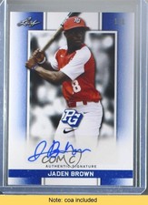 2018 Leaf Metal Perfect Game All-American Classic 1/1 Jaden Brown Auto 0x1