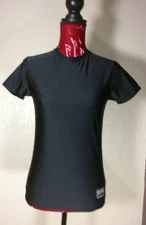 Tight Top Fit Womens Fitness Black M Short Sleeve Magnum Equipment Essentials