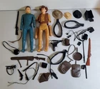 C-128 VINTAGE 1960'S LOT OF LOUIS MARX BEST OF THE WEST FIGURES AND ACCESSORIES!