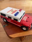 2000 Tonka Hummer Fire Rescue Truck Lights Sounds Winch Toy Hasbro