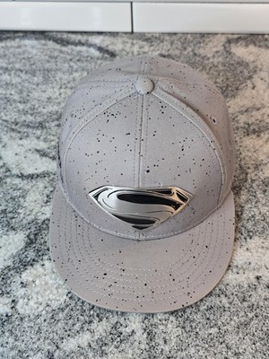 Superman Hat Cap Snap Back Man of Steel DC Comics One Size Mens Speckle