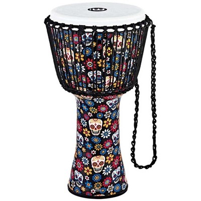 Meinl Percussion PADJ7-L-F - 12 Zoll Rope Tuned Travel Series Djembes, Synthe...