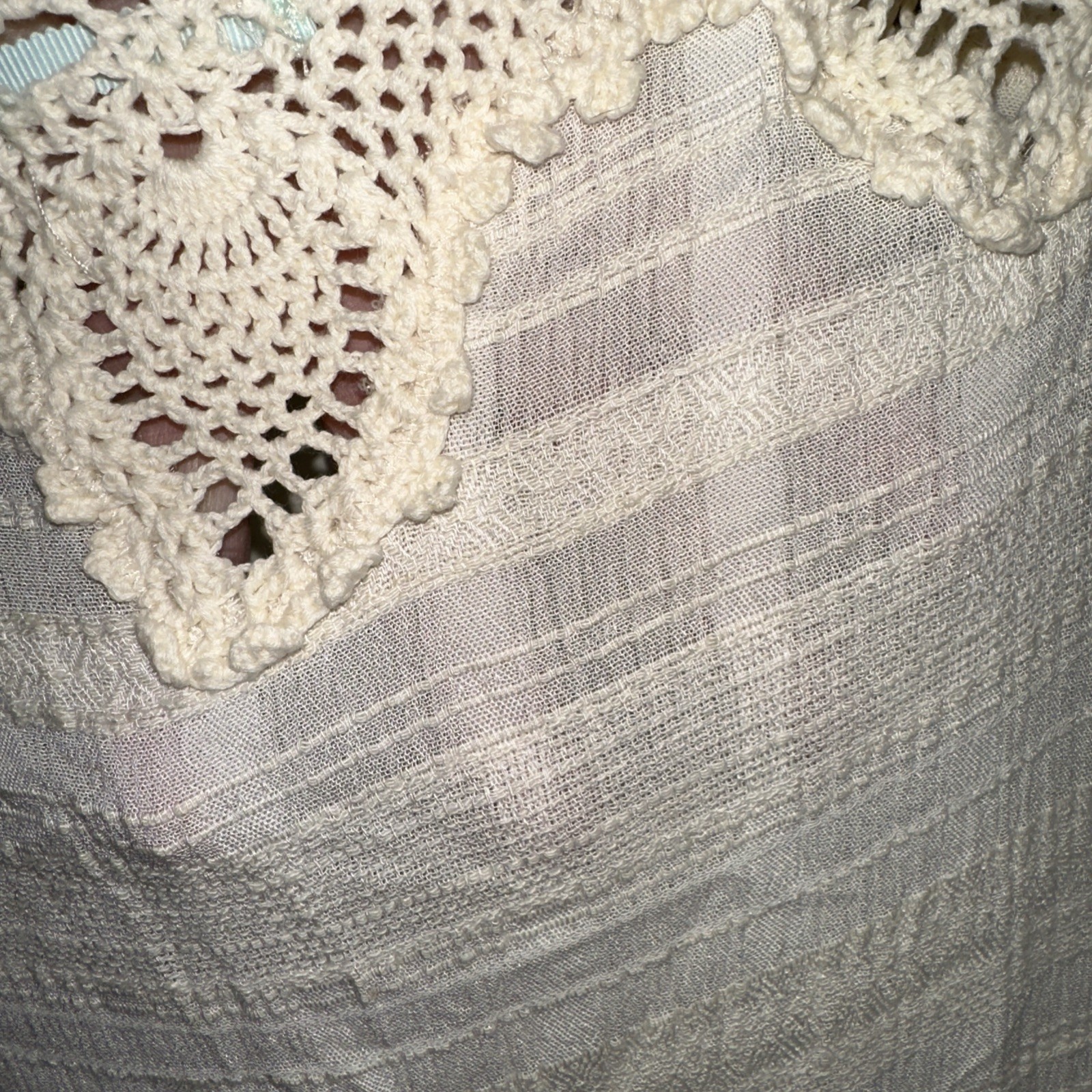 Kimchi Blue Sheer Beige Gauze Like Long Swimsuit … - image 11