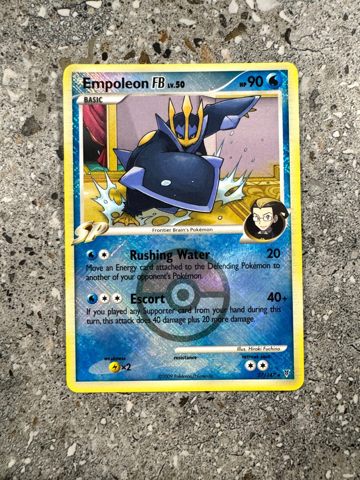 Pokemon TCG Cards Empoleon FB 27/147 Crosshatch Reverse Holo League Promo NM-M