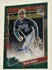 2023 Optic Druw Jones RC Auto 13/15 Rated Prospect Green Star Sparkle Prizm SSP