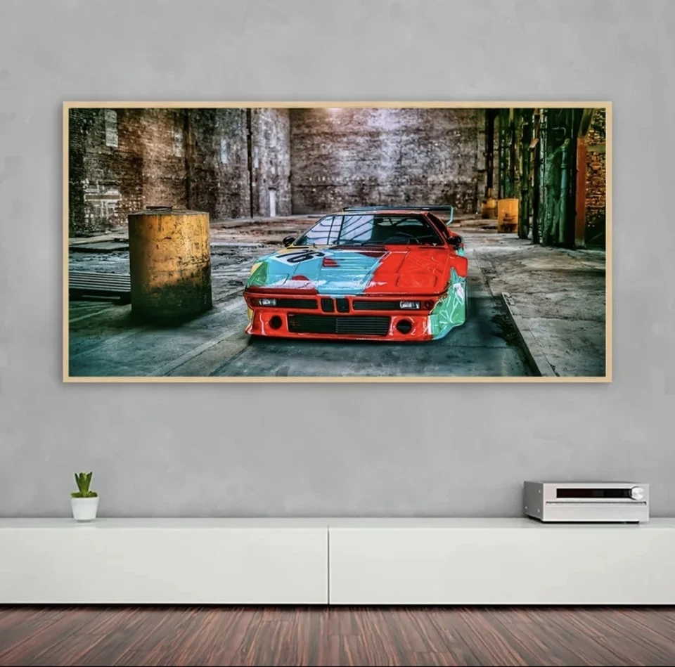 BMW M1 Poliéster 2DPoster 70x140cm Taller Cup Carreras Leyenda Excelente Diversión 7849 Foto 3 de 4