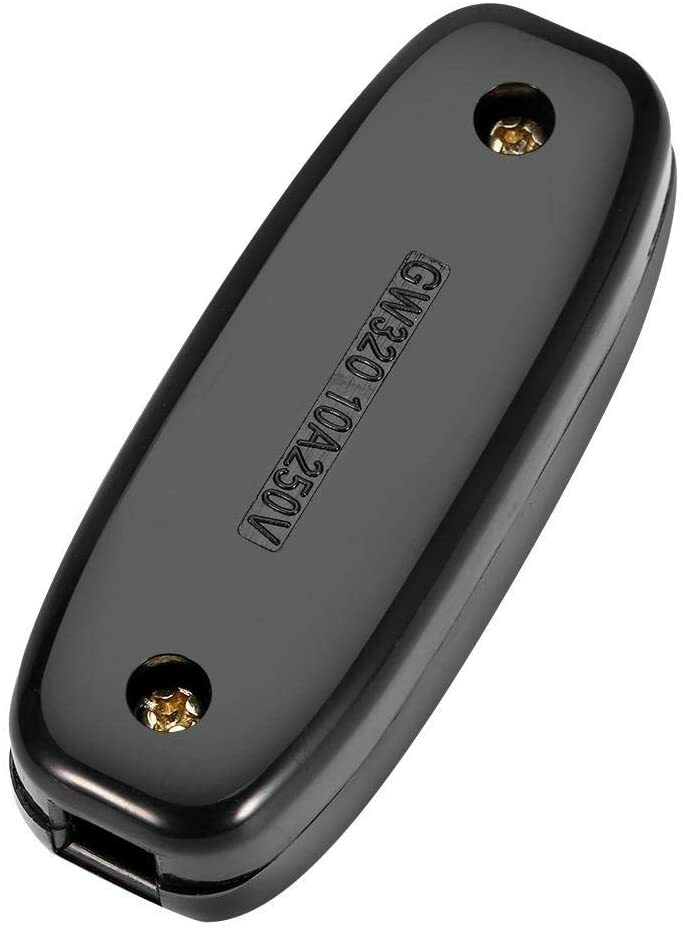 240V 10A Inline ON/OFF Button Table Lamps Desk Light Cord Cable Switch ...