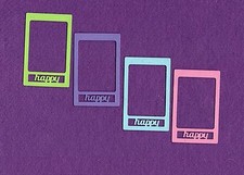 FRAME HAPPY die cuts scrapbook cards