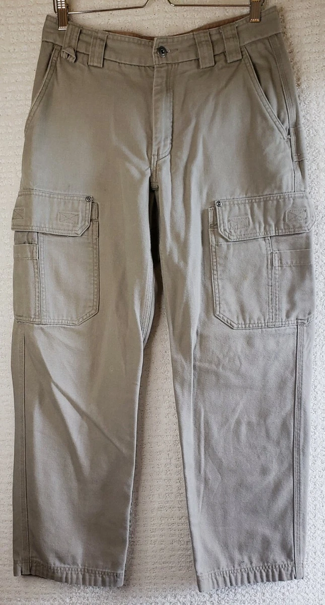 Duluth Trading Co. Fire Hose Cargo Pants Men s Size 32X30 Tan Heavy Duty