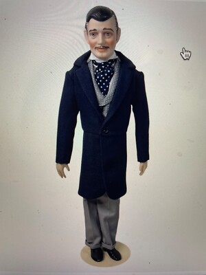 FRANKLIN MINT RHETT BUTLER IN GONE WITH THE WIND PORZELLANPUPPE. Neu in OVP