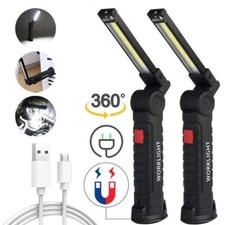 Rechargeable LED COB Work Light Super Bright Inspection Torch Workshop Garage