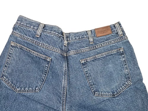 LL Bean Jeans Adult 38x32 Flannel Lined Classic Fit Straight Mens - Picture 8 of 10