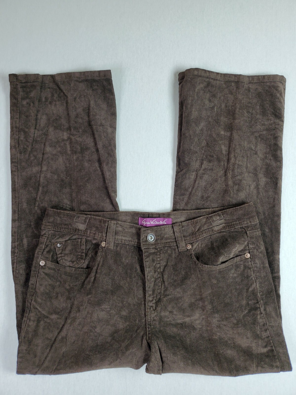 Gloria Vanderbilt Corduroy Pants Womens 16 Short Petite Solid