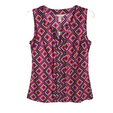 Banana Republic Factory Multicolor Sleeveless Blouse NEW Size Small