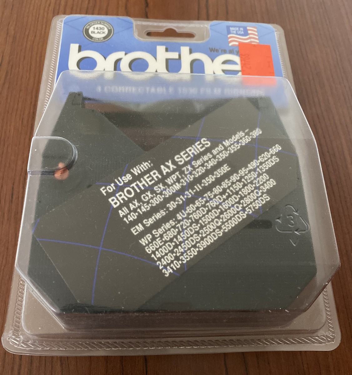 Y Brother Typewriter Correctable 1030 Film Ribbon 1230 Black