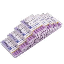 10Pk K Files Dental Endo K-FILES 25MM Stainless Steel Root Canal K File Hand use
