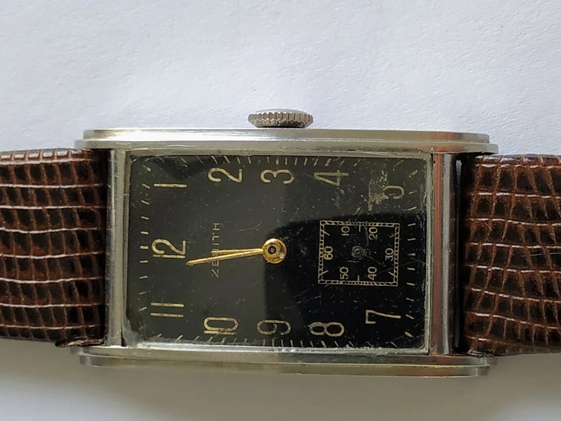 Zenith — Zenith rectangular case watch vintage 1930s