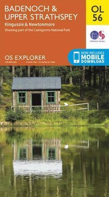 Badenoch & Upper Strathspey, Kingussie & Newtonmore (Map) OS Explorer Map