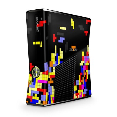 Xbox 360 Slim Skin Aufkleber Schutzfolie Sticker Skins Folie Design Tetrads