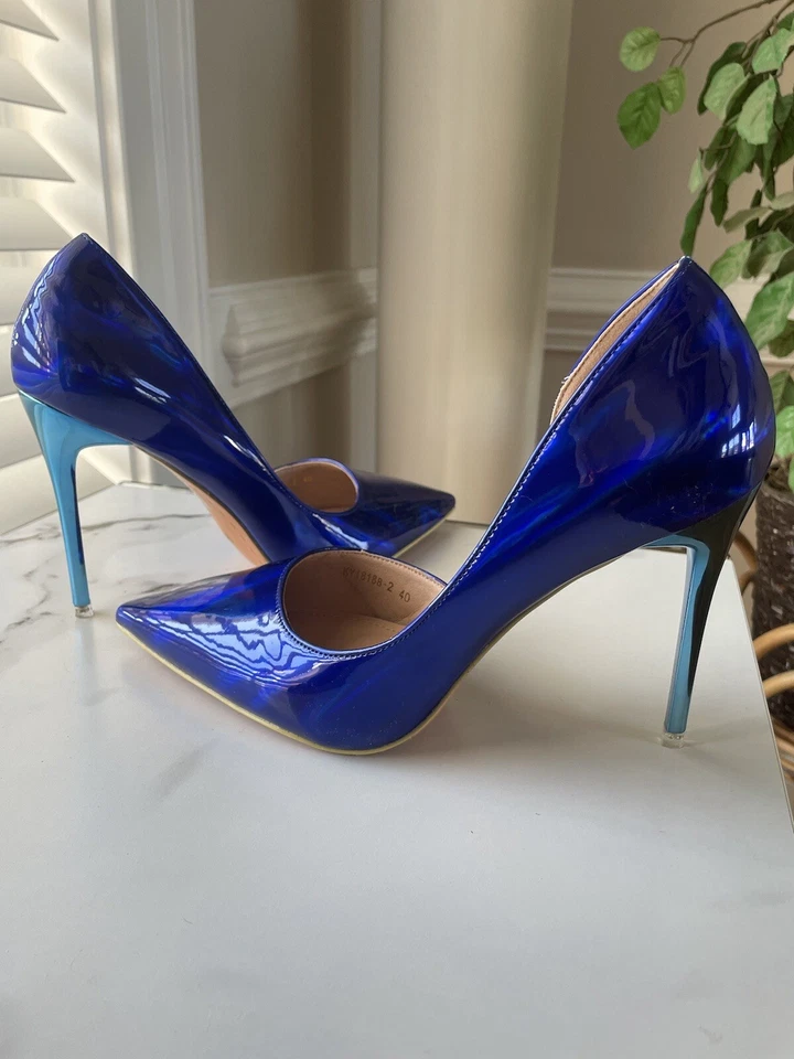 Bomba de punta azul metálico Foto 4 de 4