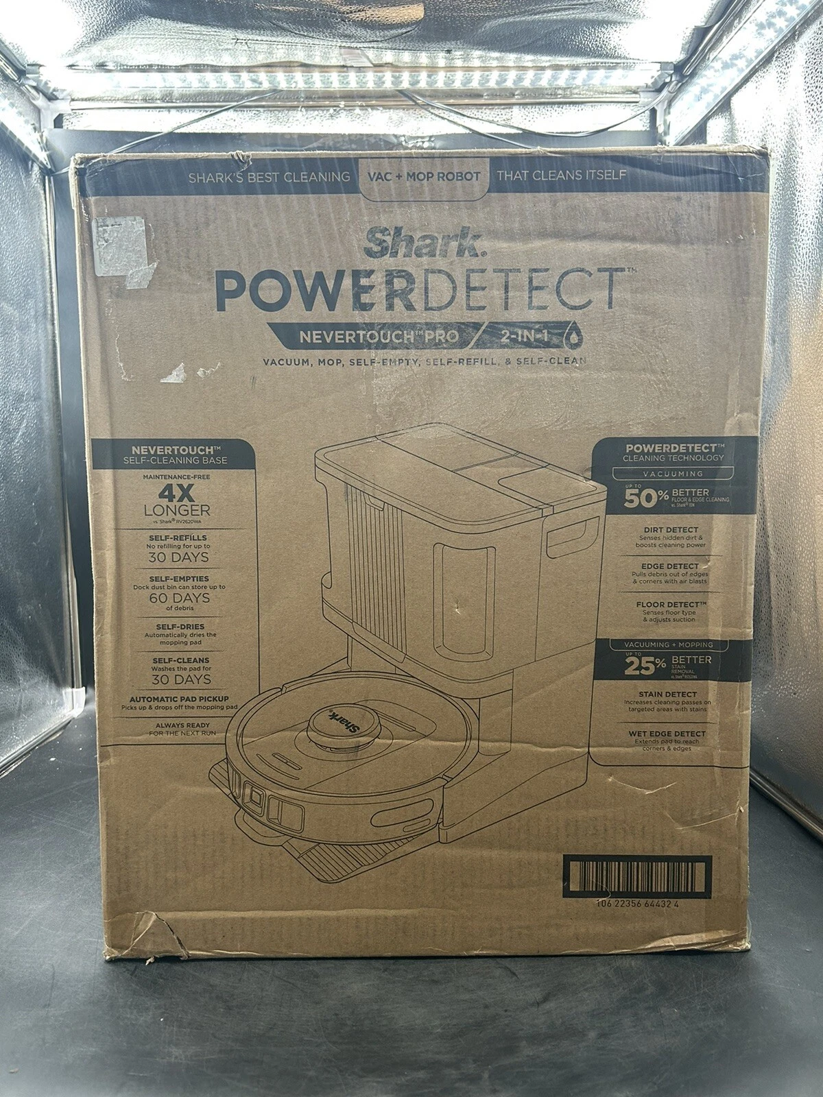 Shark Robot Vacuum & Mop Combo PowerDetect NeverTouch Pro AV2800ZE 30