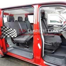 Vw Transporter T5/T5.1 Sportline Kombi Seat Covers (2003-2015) Black 104 212 213