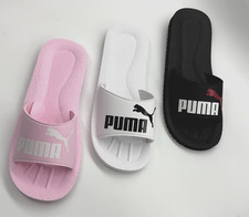 Puma Purecat Badelatschen Schlappen Schuhe Damen/Herren/Unisex Weiß/Rosa/Schwarz