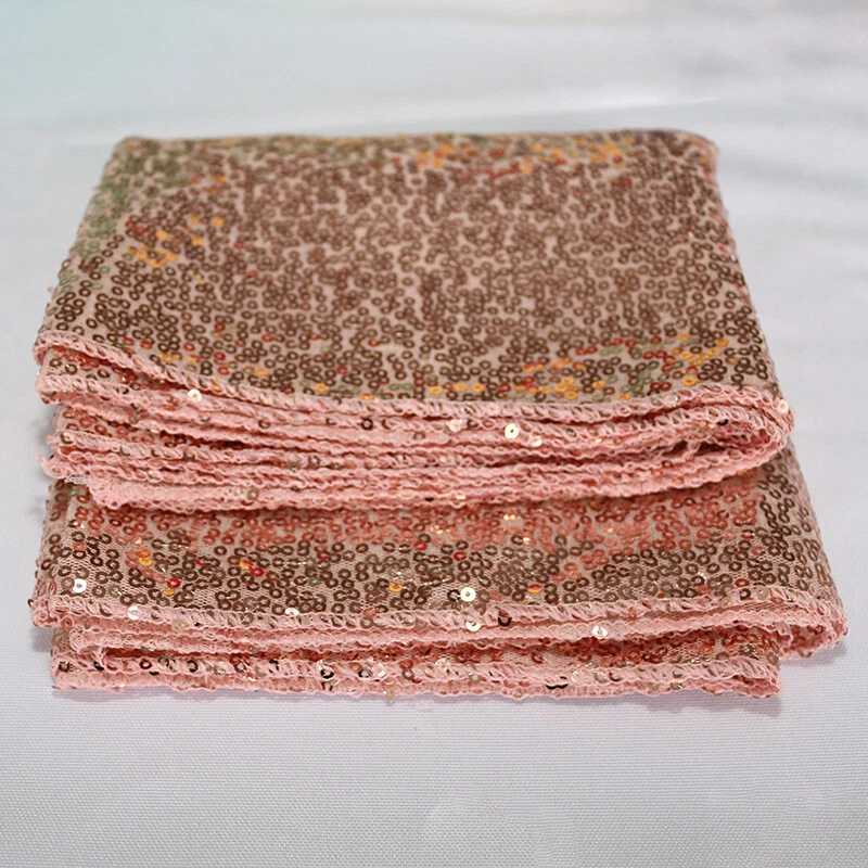 Sequin Table Cloth Glitter Banquet Wedding Party Decor Bling Tablecloth Cover - Image 4 of 4