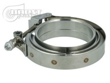 V Band Satz 63,5 Schelle + Einschwei&szlig;ringe Edelstahl 2,5" Zentrierung Auspuff