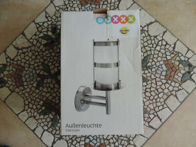 Globo Außenleuchte Wandleuchte Wandlampe Edelstahl Laterne 60W 230V NEU
