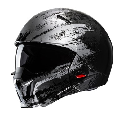 HJC I20 Furia Cabrio Motorradhelm Jethelm Roller Maske schwarz grau
