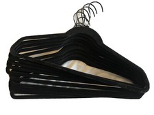 Flocked Non-Slip Hangers Made By Design Black Pack Of 10